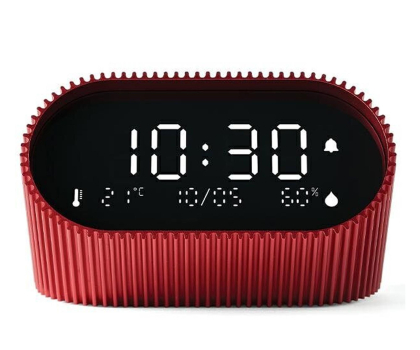 Radio i budzik LEXON Ray Clock Saguine Red LR155SR3